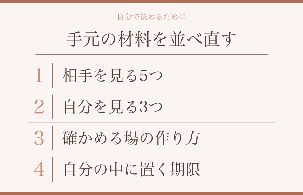 付き合う前に体の関係を持ったあと、自分で決めるためのチェックポイント