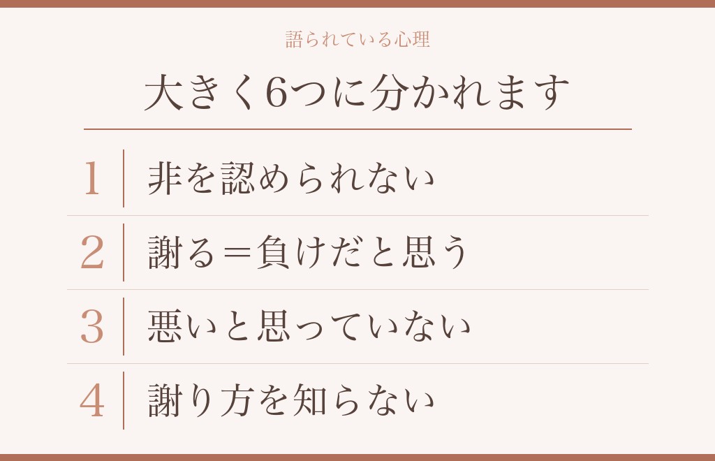 謝らない彼氏の心理として語られている6つのこと