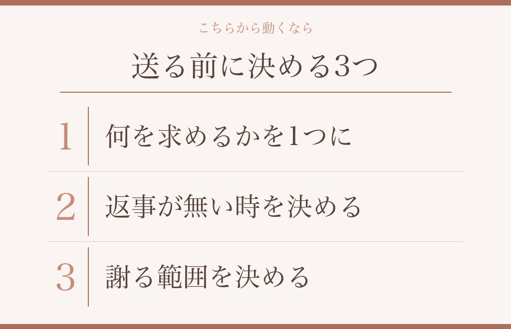 喧嘩別れの沈黙をこちらから終えるときの考え方